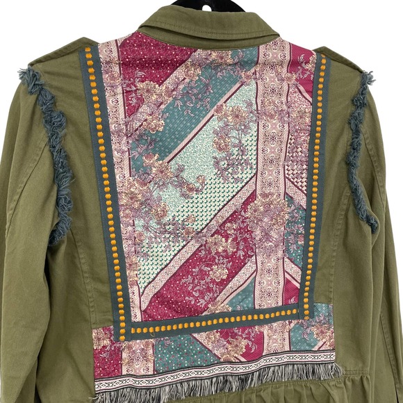 Matilda Jane Moments With You Fringe Printed Letterman Jacket Girls 16 - Picture 5 of 7